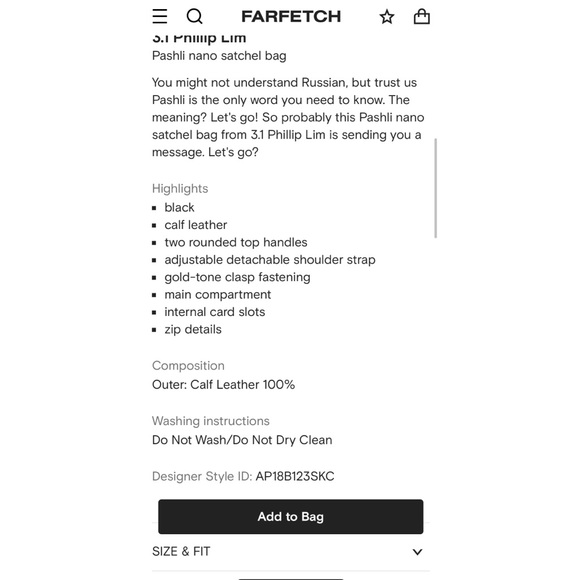 3.1 Philip Lim Pashli medium satchel bag - Picture 2 of 4